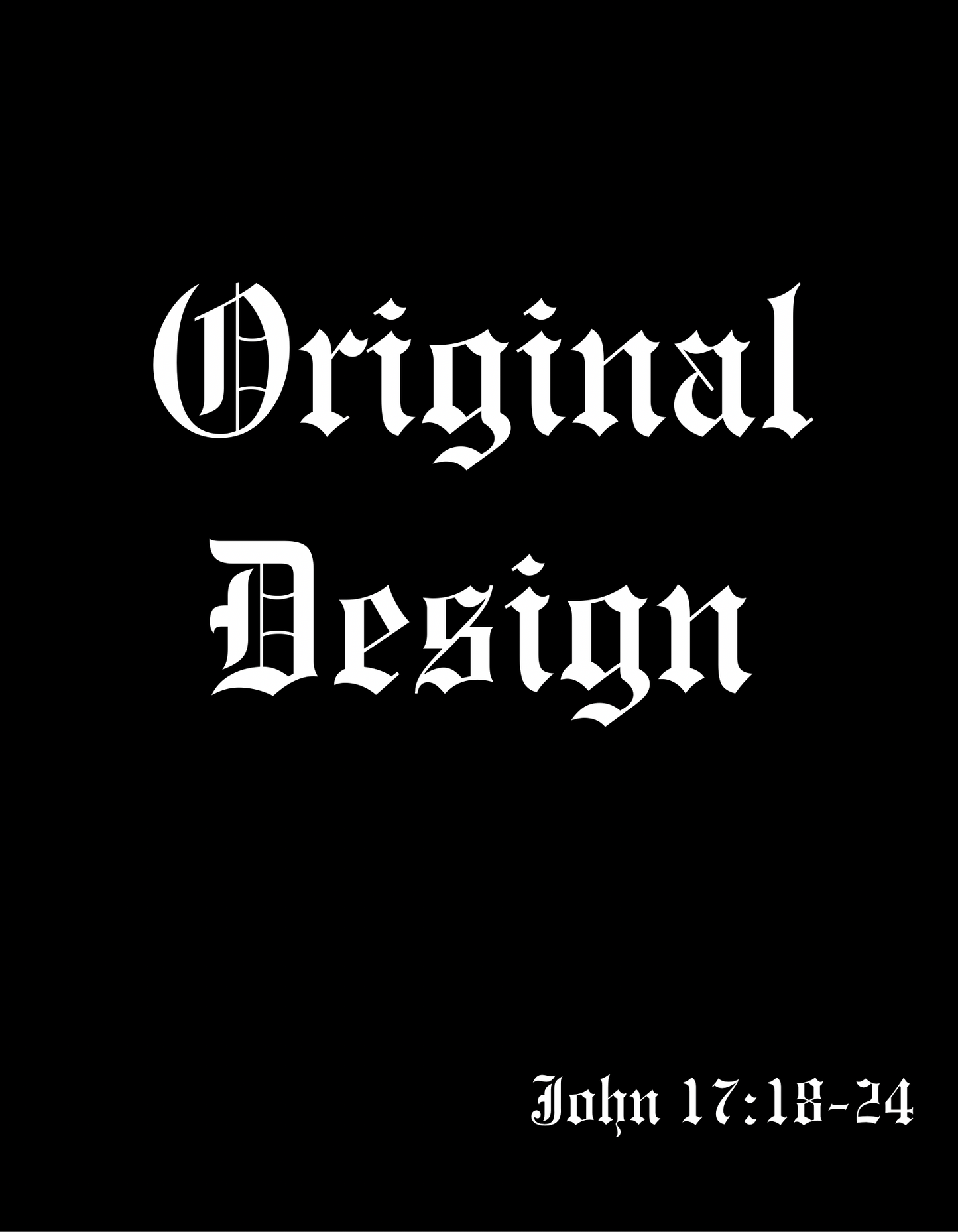 “Original Design” Black Tee