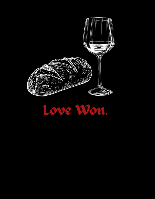 “Love Won.” Black Tee