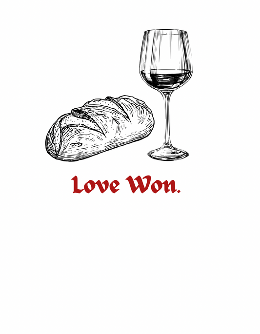 “Love Won.” White Tee